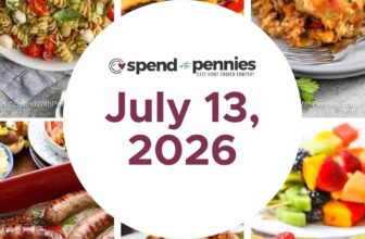 Weekly Meal Plan July 13, 2026